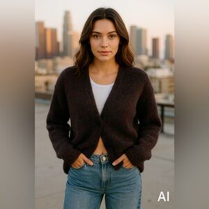 OBR Mohair Chunky Cardigan MultiColor Size Medium